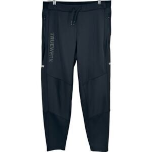 Men's Black TRUEWERK M2 Transit Fleece Lined Sweatpants Joggers Sz L Long 147752
